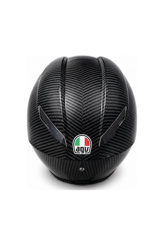 Agv Pista Gp Glossy Carbon Kapalı Motosiklet Kaskı - Xxl Beden - Şeffaf Vizör Siyah