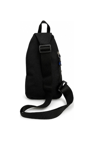 Seventeen Unisex Spor Çok Bölmeli Çapraz Askılı Body Bag Siyah-mavi