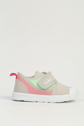 Benetton Bn-1404 Çocuk Sandalet Gri Pembe