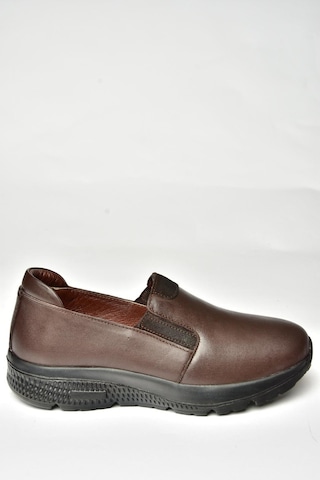 Fox Shoes T555082003 Kahverengi Hakiki Deri Comfort Ortopedik Taban Kadın Ayakkabı Kahverengi-hakiki Deri