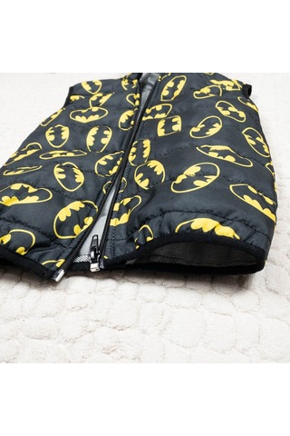 Momikon Erkek Çocuk Batman Desenli Kapüşonlu Şişme Yelek
