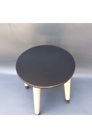 Na Neşeli Ahşap Ahşap Çocuk Taburesi. Çocuk Sandalyesi. Çalışma Masası .renkli Çocuk Odası Sehpa Çiçeklik Ev Dekoru Siyah