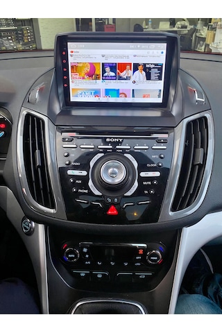 Ford C Max 2011-15 9" Uyumlu Androıd Multimedya Gerçek 2/32 Kablosuz Carplay Geri Görüş Kameralı 9"