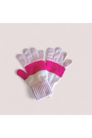 Garson Beden Kız Çocuk Eldiven Pembe 8-12 Yaş Pembe