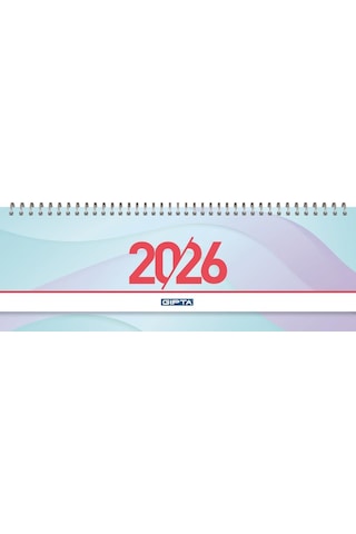 Gıpta 2026 Spiralli Masa Takvimi 12x33 Cm 504-btk