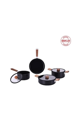 Neoflam 0128 D-neobn7s Bıen Alumınyum Dokum Tencere Setı 7 Prc Sıyah