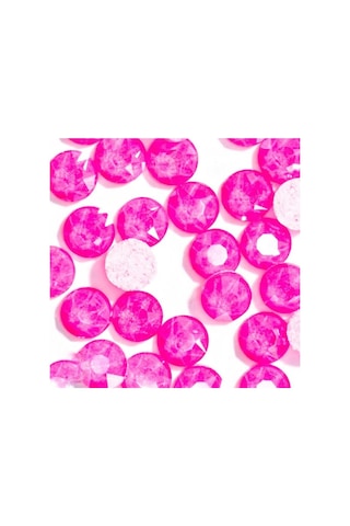 Hacimsel Neon Kristal Taş Pembe - 3d Parlak Nail Art Tırnak Süsü