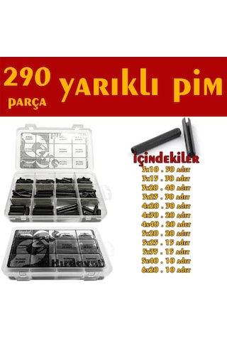 290 Parça Yarıklı Pim Seti