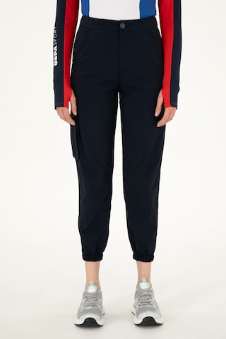 U.S. Polo Assn. Kadın Lacivert Jogger Fit Kanvas Pantolon 50291219-VR033