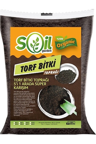 Soil Garden Torf Bitki Toprağı 5'i Bir Arada Süper Karışım 50 L Soil Garden Torf Bitki Toprağı 5'i Bir Arada Süper Karışım 50 L