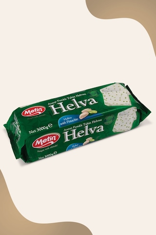 Metin Antep Fıstıklı Tahin Helva Blok 3 KG