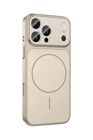 İphone 15 Pro Max Uyumlu Ag Glass Koruyucu Kılıf İphone 17 Pro Max Görünümlü Gold