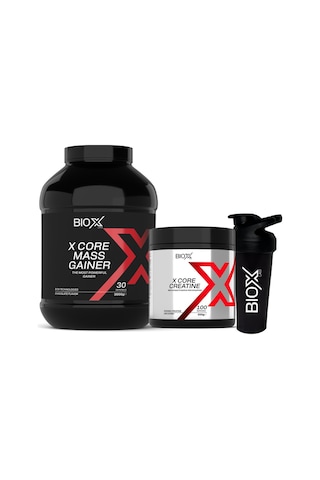 Mass Gainer Çikolata 3 Kg 30 Servis + Kreatin 300 Gr 100 Servis + Shaker Çikolata