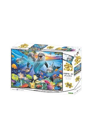 Prime 3d - Oyuncu Yunuslar 500 Parça Yetişkin Puzzle 10363