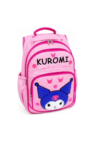 Lilymoon Kız Çocuk Kuromi Peluş Kapitone Sırt Çantası Pembe