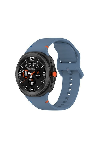 Novstrap Samsung Galaxy Watch 8 40mm 44mm Classic 46mm İle Uyumlu Kordon Lansman Silikon Kayış