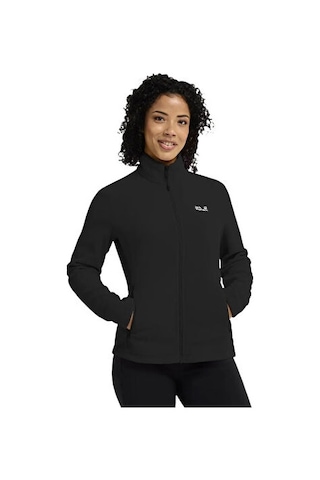 Jack Wolfskin Taunus 100 Fz W Kadın Outdoor Polar Ceket A65796-6000 Siyah