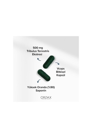 Orzax Tribulus Terrestris 500 Mg 60 Kapsül