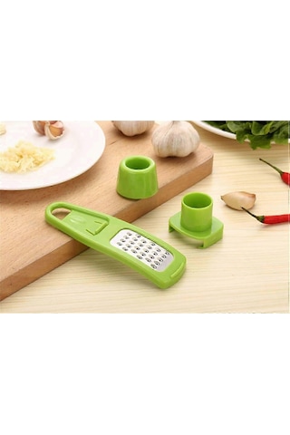 Çok İşlevli Paslanmaz Çelik Pres Sarımsak Dilimleyici Kesici Parç Çok Renkli