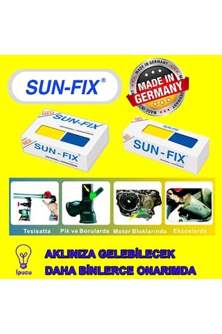 SunFix Universal Çift KarışıMLı Epoksi Macun Kaynak 40 G