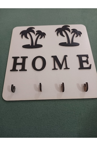 Palmiye Home Dekoratif Anahtar Askılığı Ahşap Mdf Dekorasyon