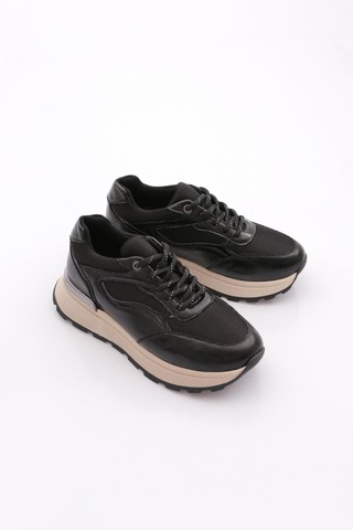 Dgn 81184 Kadin Sneaker Ayakkabi Siyah