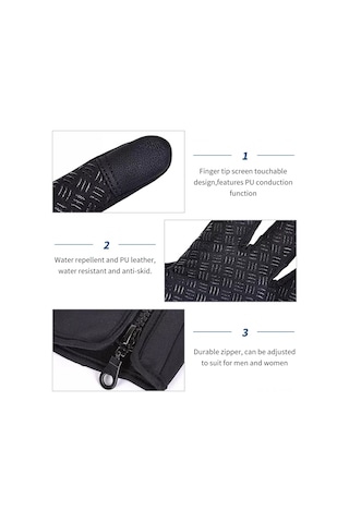 Vkemall Kışlık Dokunmatik Ekranlı Erkek Kadın Eldiveni - Outdoor Kayak Moto Sürüşü İçin Isı Sağlayan, Su Geçirmez Pu Fantezi Çok Renkli