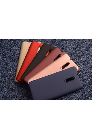 Oppo Reno Kılıf Zore Premier Silikon Kapak Mürdüm