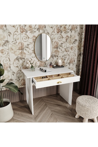 Julia Beyaz Makyaj Masası