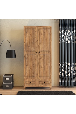 Moxen Mobilya DC2 Kapılı Çekmeceli Dolap