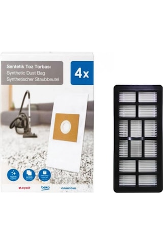 Beko Uyumlu Bks 2240 Kutulu Toz Torbası Ve Hepa Filtre