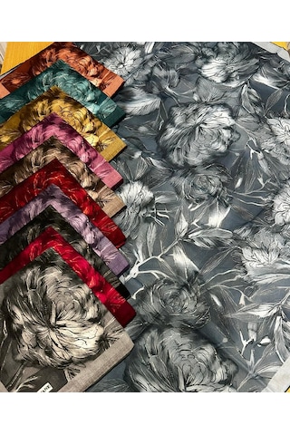 Siyane Scarf Lotus Desen Eşarp 01 mor