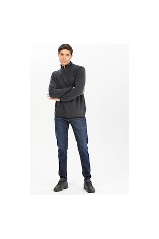 Exuma Half Zip Melange Polar M Siyah