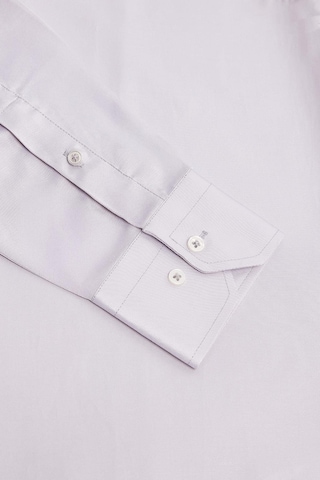 Tudors Erkek Modern Slim Fit Düz Saten Pamuklu Bej Gömlek-32972 Bej