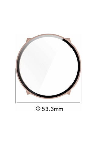 Suunto Dikey Saat Kılıfı Temperli Cam Ekran Koruyuculu Entegre Darbeye Dayanıklı Kapak - Şeffaf