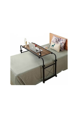 Sekizincicaddedizayn Genişlik Ve Yükseklik Ayarlı Tek Kişilik Yatak Masası - Ceviz