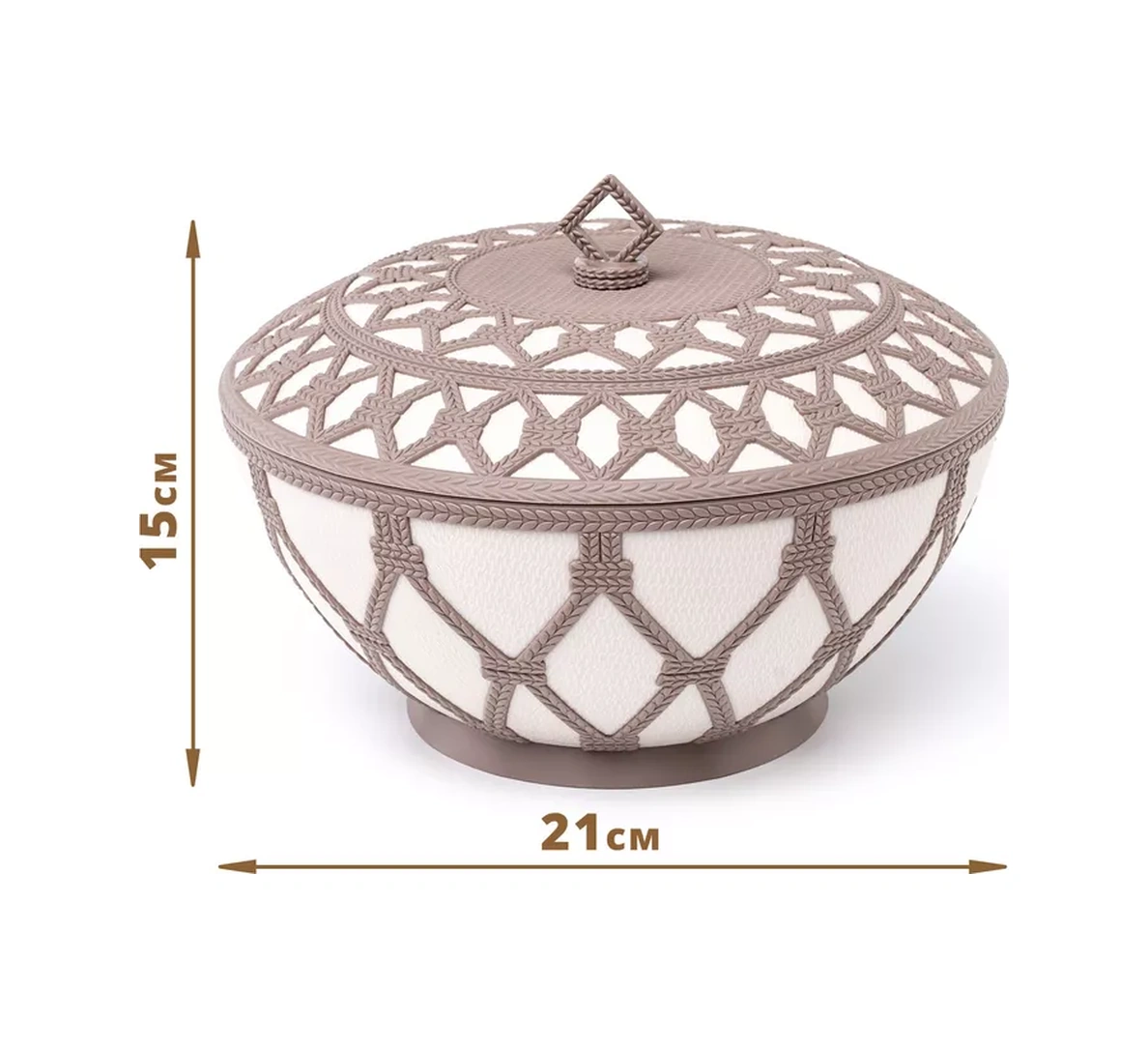 Al'ternativa Kmek Kovası Ve Kapaklı Şekeri Kâsesi Ve Şekerlik 202771298 Açık Bej