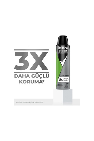 Rexona Men Clinical Protection Erkek Sprey Deodorant Confidence 150 Ml Sku: Smg8690010386410