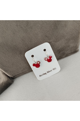 928 Ayar Gümüş Çocuk Küpesi Zarif Ve Güvenli Tasarım Model 4 Gümüş