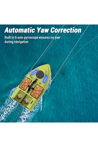 Vlkmall Gps Rc Balıkçılık Yem Botu 4 Yem Konteynerli Otomatik Yem Teknesi Gemisi 500m Kablosuz Uzaktan Kumanda Menzili 2kg Yük