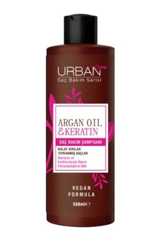 3lü Saç Bakım Şampuanı - Biotin & Keratin + İntense Keratin + Argan Oil & Keratin - 3x550 Ml Tüm Saç Tipleri