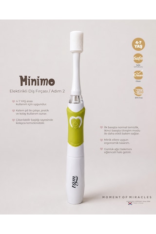 Tgm Baby Minimo Elektrikli Diş Fırçası Adım 2 4-7 Yaş