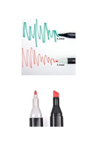 Siyah Çantalı 48 Parça Marker Seti