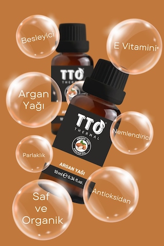 Tto Thermal Argan Yağı 10 Ml – Saç & Cilt Besleyici Doğal Bakım Yağı