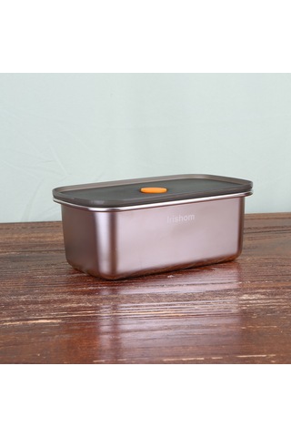 Ruicoo 1000ml Paslanmaz Çelik Yemek Saklama Kutusu - Hijyenik, Anti-korozif, Piknik Ve Bento İçin Dayanıklı Gümüş