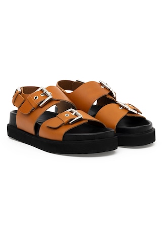 U.S. Polo Assn. Kadın Taba Sandalet 50287522-VR099