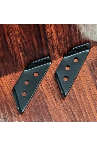 10 Adet Evrensel Metal Mobilya Köşe Konektörü Paslanmaz Korozyona Dayanıklı Raf Dolabı Mobilya Üçgen Desteği Köşe Braketleri