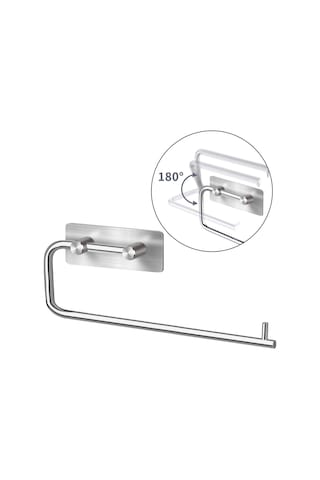 Kağıt Havluluk Yapışkanlı Çift Çubuklu Paslanmaz Çelik Krom Rengi Krom