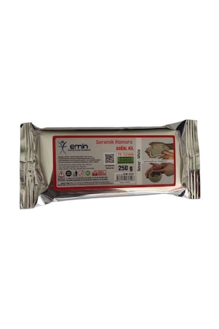 Seramik Hamuru Doğal Kil 250 Gr Beyaz Kil Hamuru 1 Adet