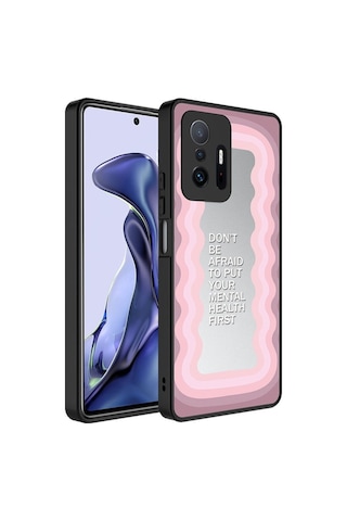Xiaomi Mi 11t Pro 5g Kılıf Aynalı Desenli Kamera Korumalı Parlak Zore Mirror Kapak Ayna